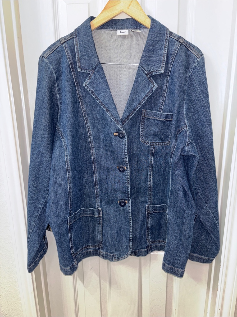 Lee vintage Blue Denim Blazer Jacket